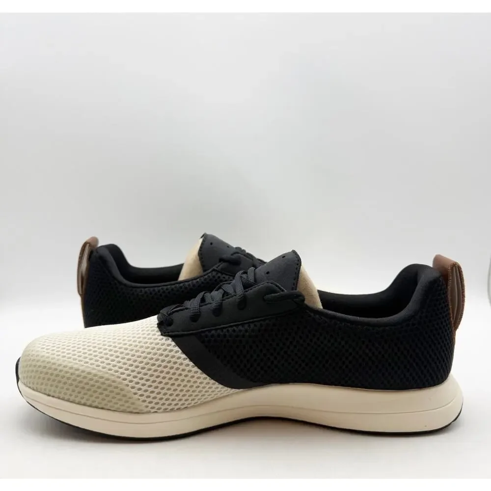YORK Mens The Henry Runner Athletic Shoes Size 8 Black Cream Sneakers NIB